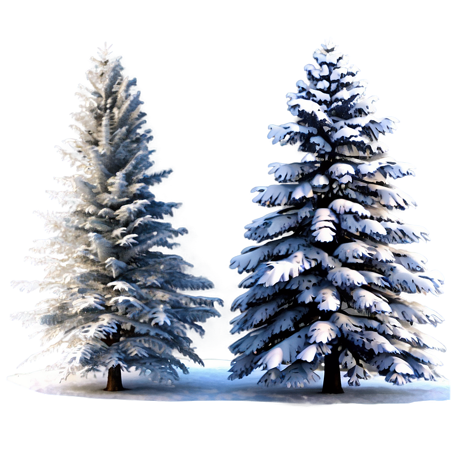 Snowy Grove Trees Png 29