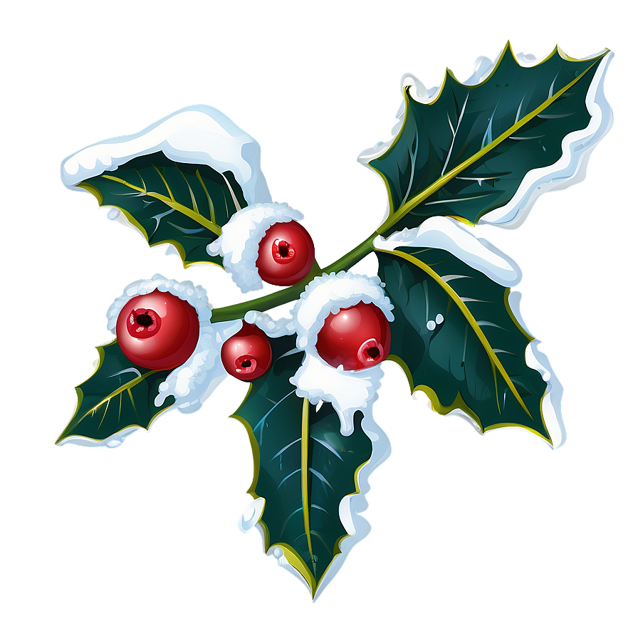 Snowy Holly Png Spv