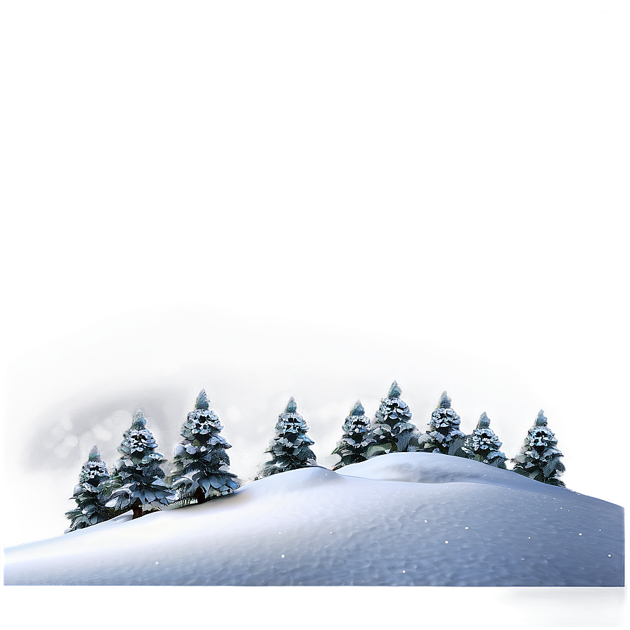 Snowy Landscape Transparent Png 05252024