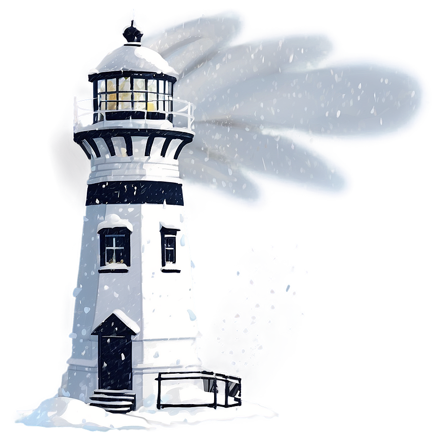 Snowy Lighthouse Png Hhe10