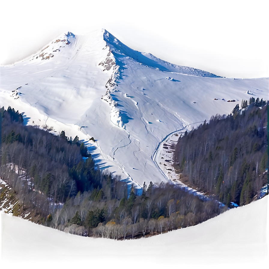 Snowy Mountain Transparent Png 05252024