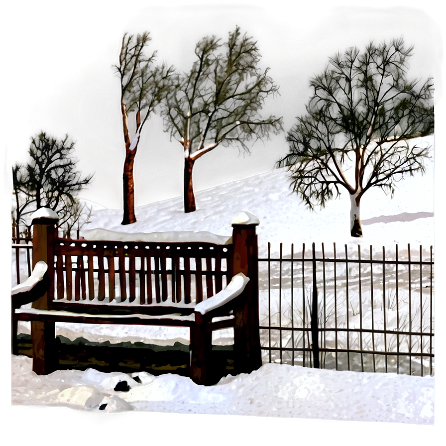 Snowy Park Transparent Png Ysl38