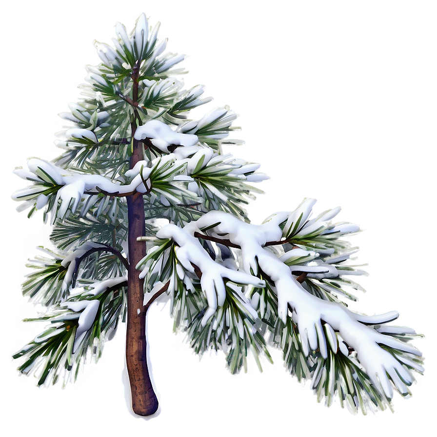 Snowy Pine Tree Png Uem77