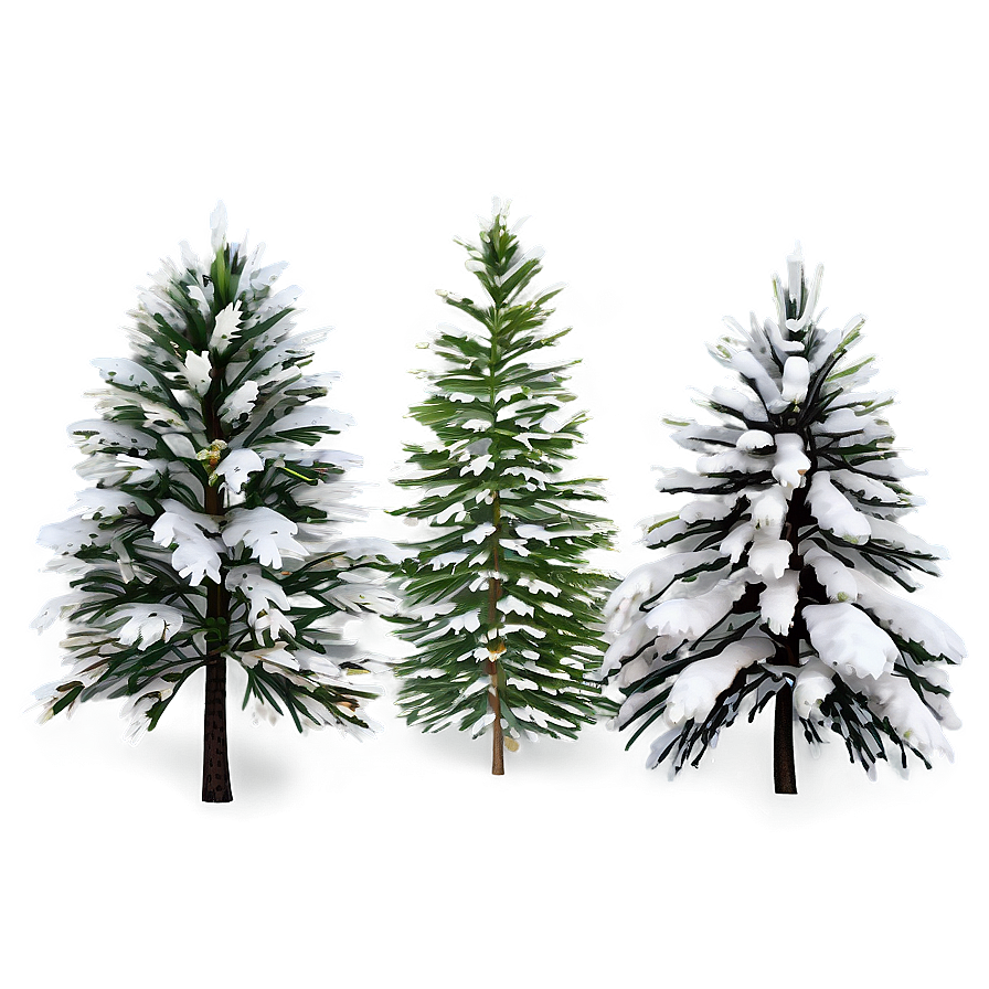 Snowy Pine Trees Png 05042024