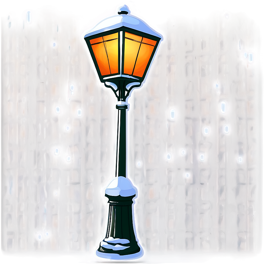 Snowy Streetlamp Transparent Png Cff