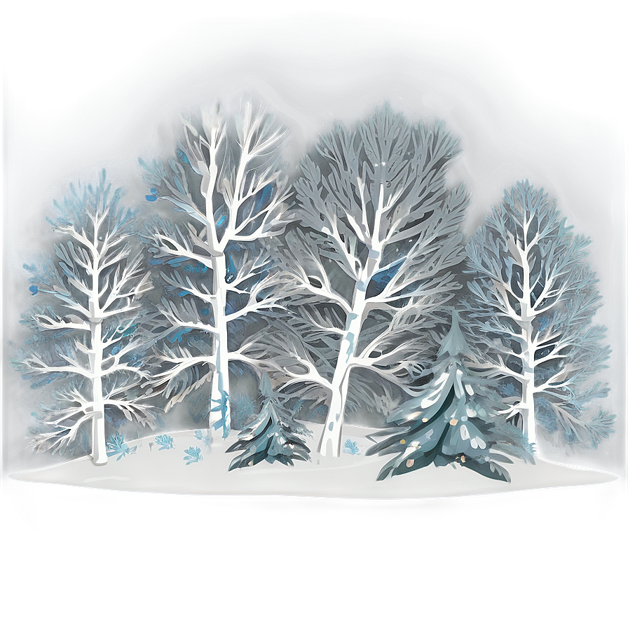 Snowy Trees Transparent Png 46