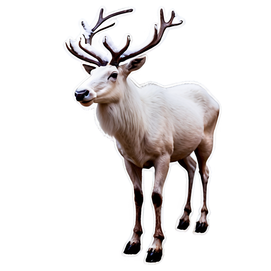 Snowy White Reindeer Png 78