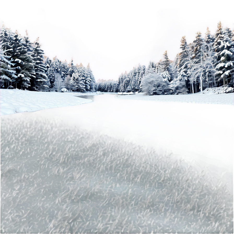 Snowy Winter Forest Png Btl29