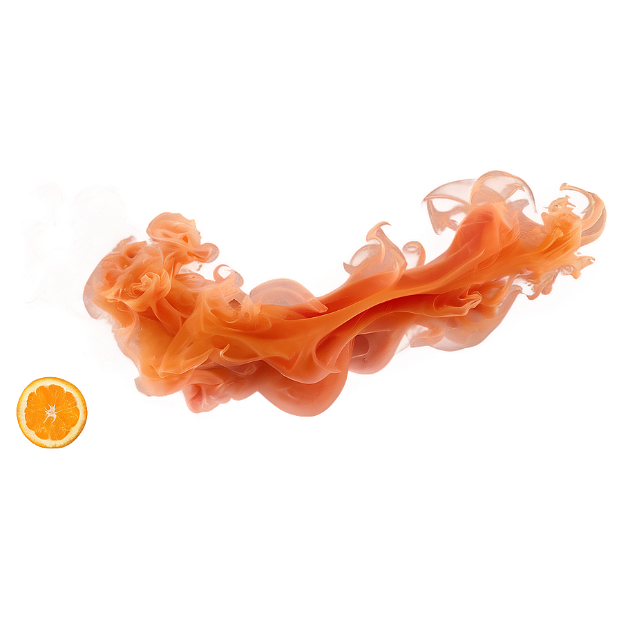 Soaring Orange Smoke Art Png Wmb45