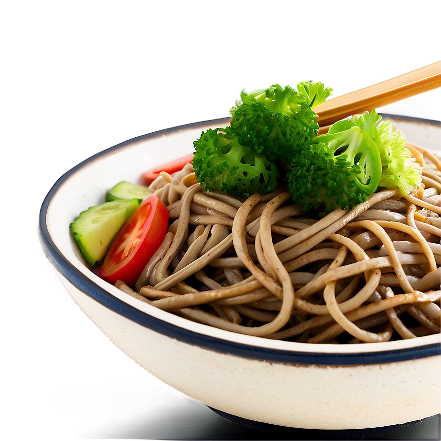 Soba Noodles With Vegetables Png Rcq