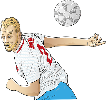 Soccer_ Player_ Throwing_ Ball_ Illustration