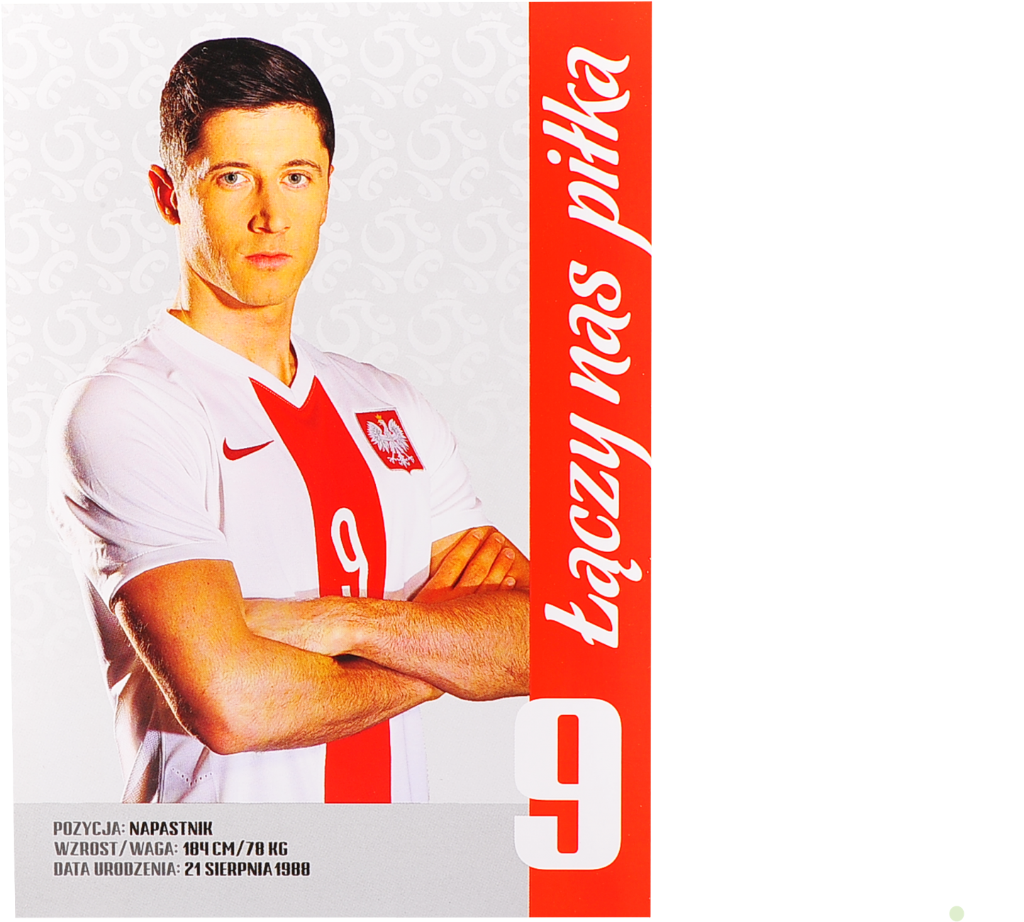 Soccer Playerin Whiteand Red Kit