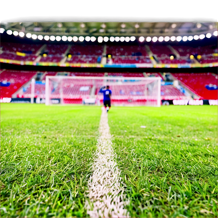 Soccer Stadium Field Close-up Png Egn