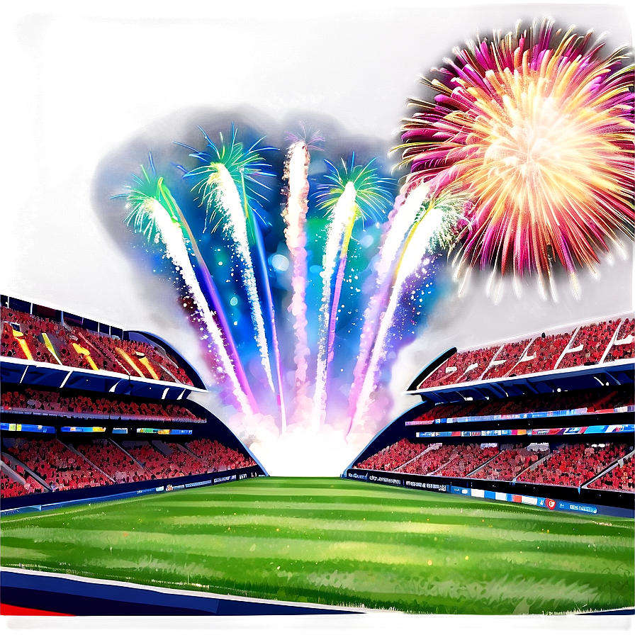 Soccer Stadium Fireworks Celebration Png 06252024