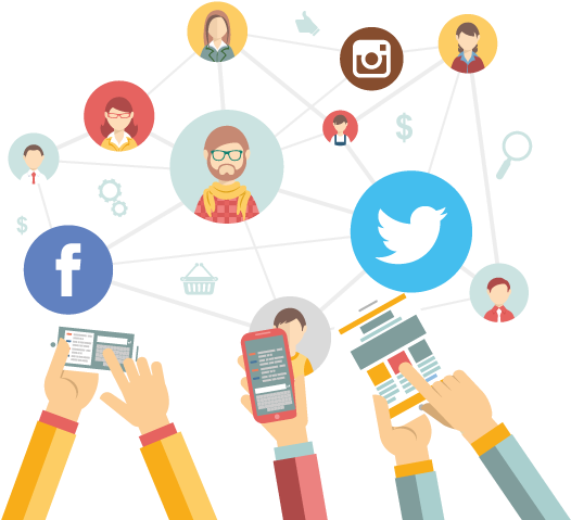 Social Media Connectivity Illustration