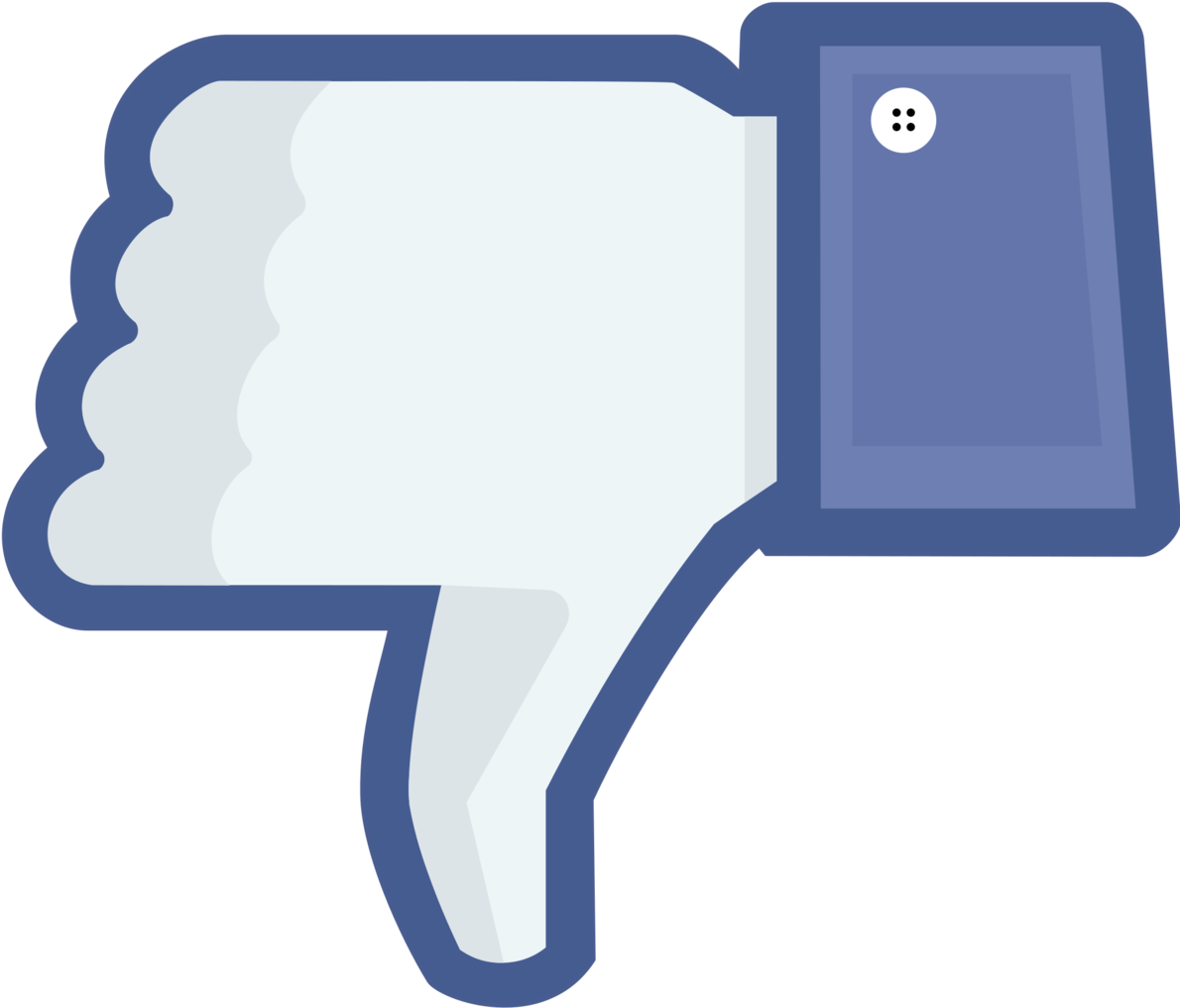 Social Media Dislike Thumb Down