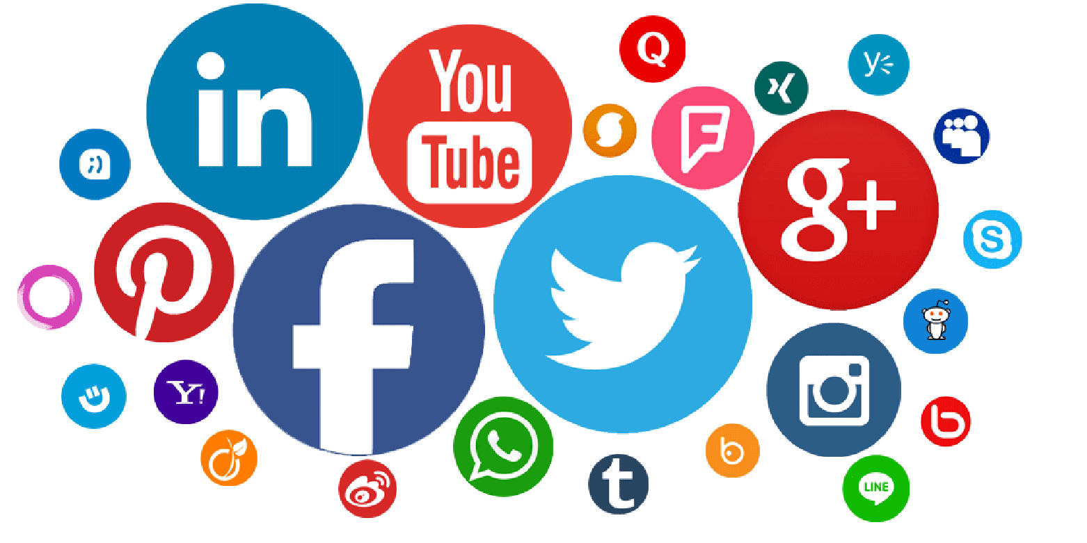 Social Media Icons Cluster