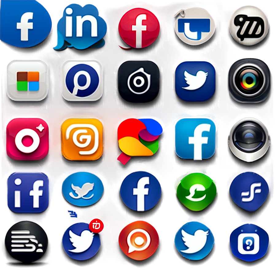 Social Media Icons Png 05252024