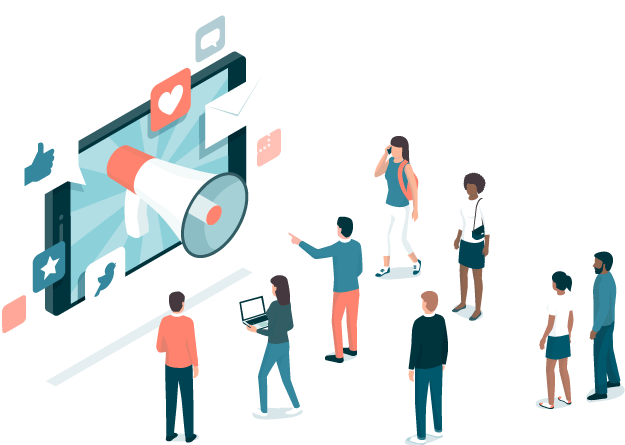 Social Media Influence Illustration