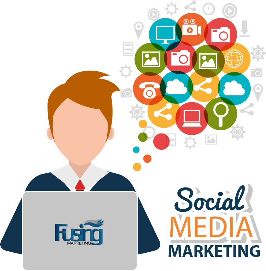 Social Media Marketing Professional Illustration