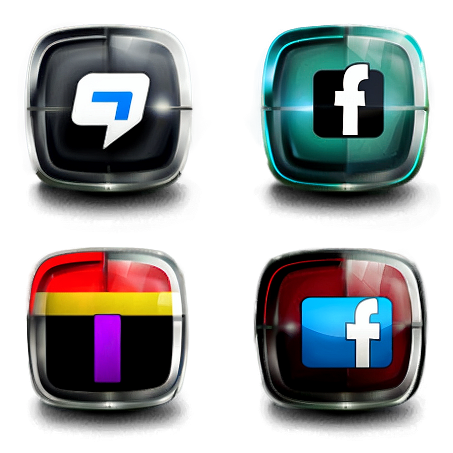 Social Network Icons Collection Png 05252024