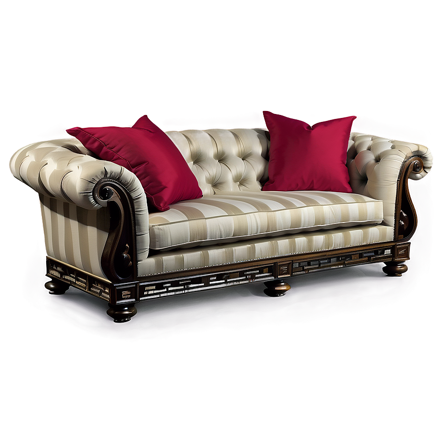 Sofa With Metal Accents Png Byv74