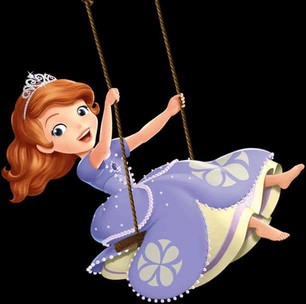 Sofia The First Swinging Happily