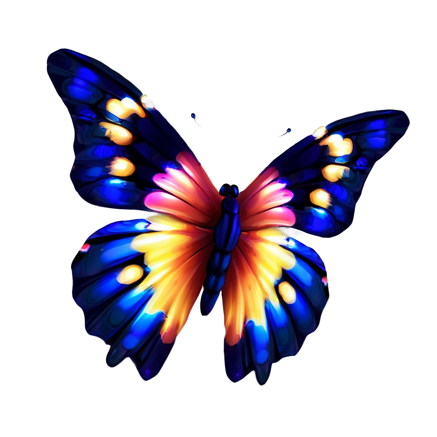 Soft 3d Butterfly Light Png 76