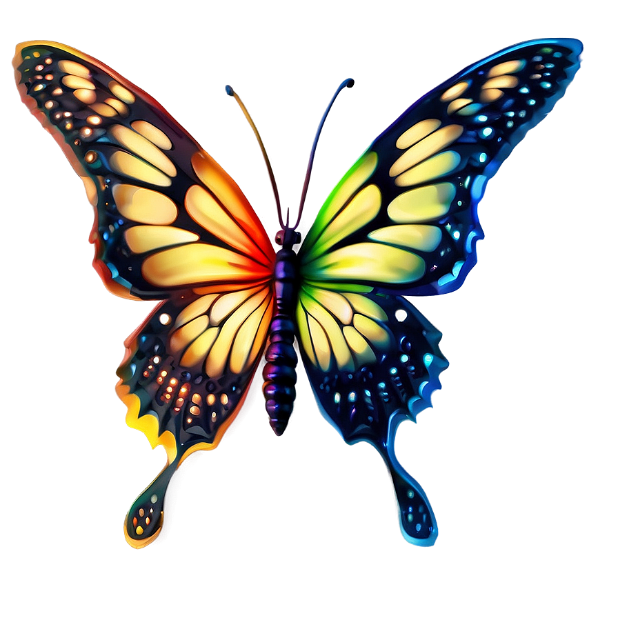 Soft 3d Butterfly Light Png Wmp11