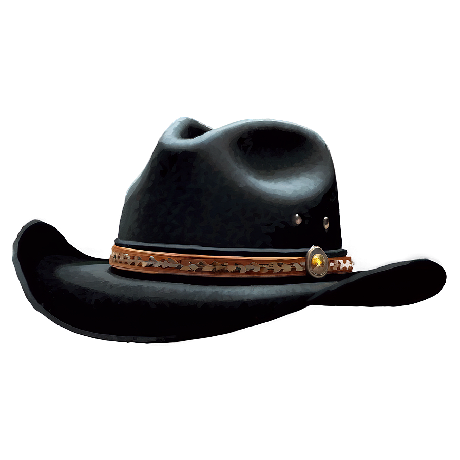 Soft Black Cowboy Hat Png 70