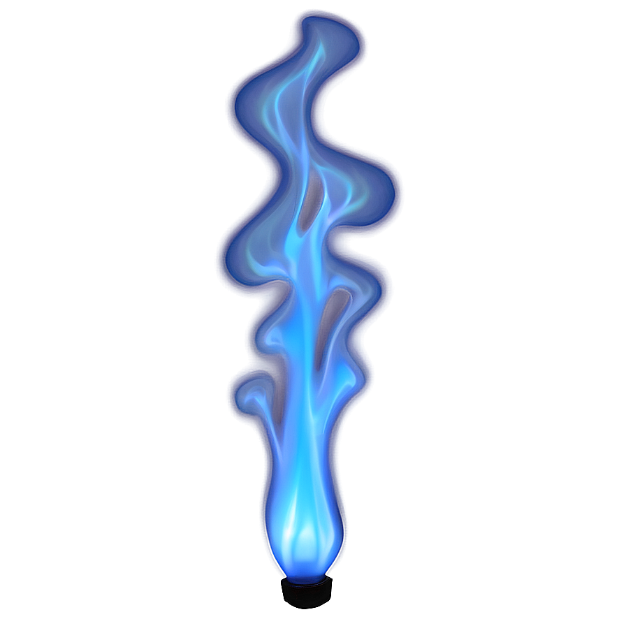 Soft Blue Flame Light Png 3