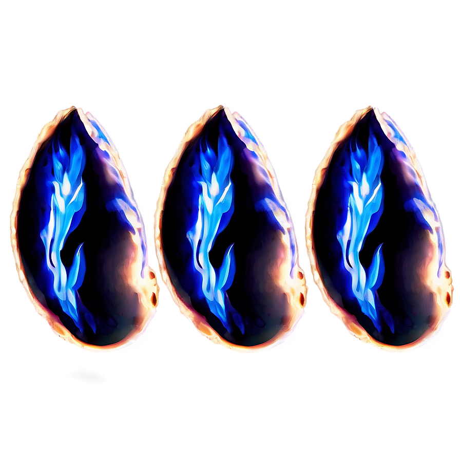 Soft Blue Flame Light Png Odb40