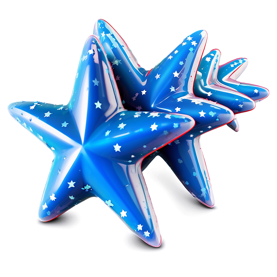 Soft Blue Stars Png 35