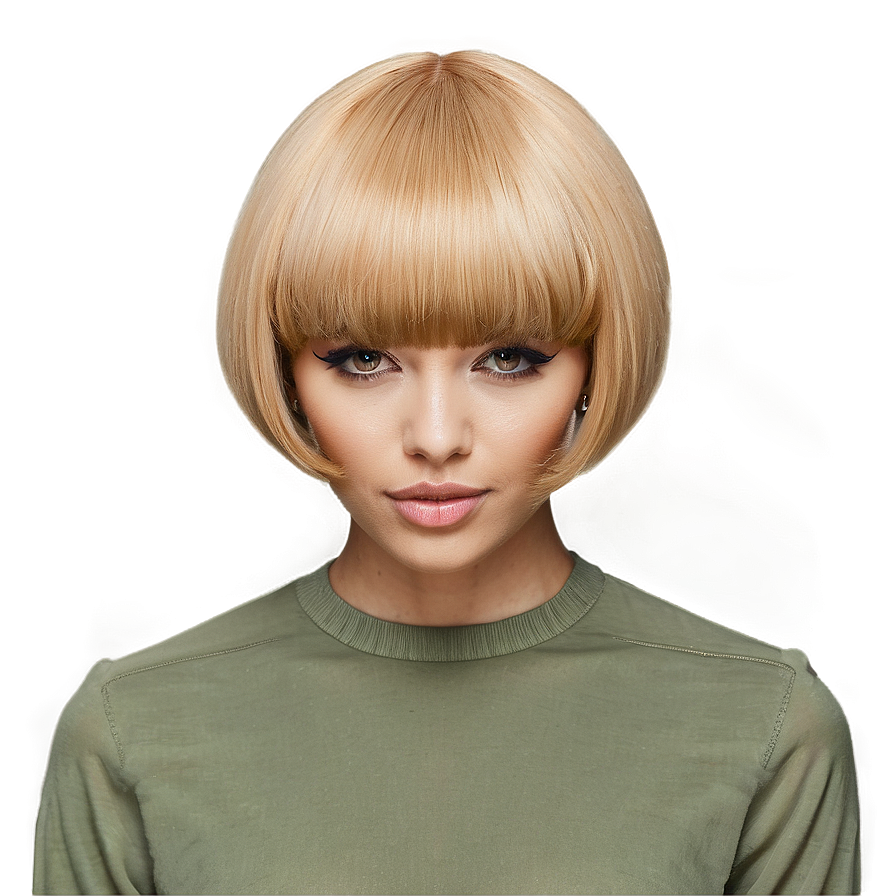 Soft Bowl Cut Style For Women Png Mkn