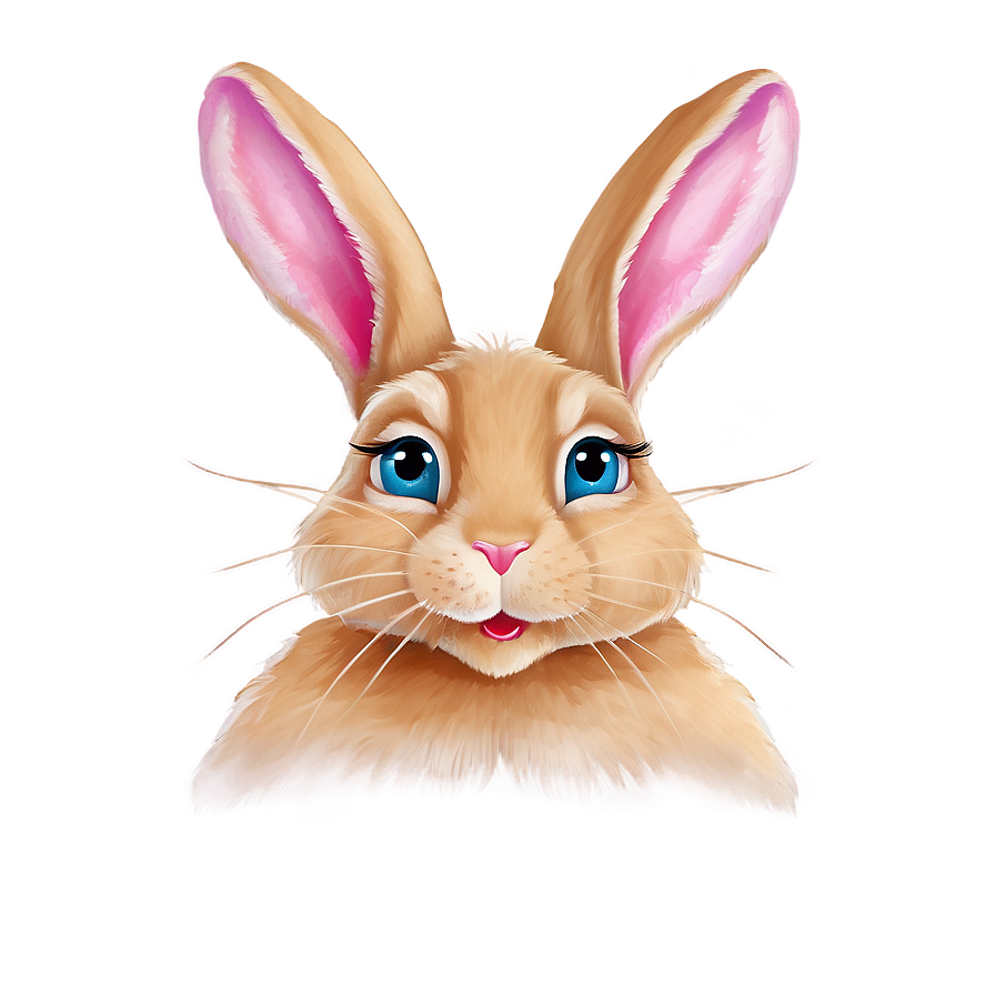 Soft Bunny Visage Png Uvi