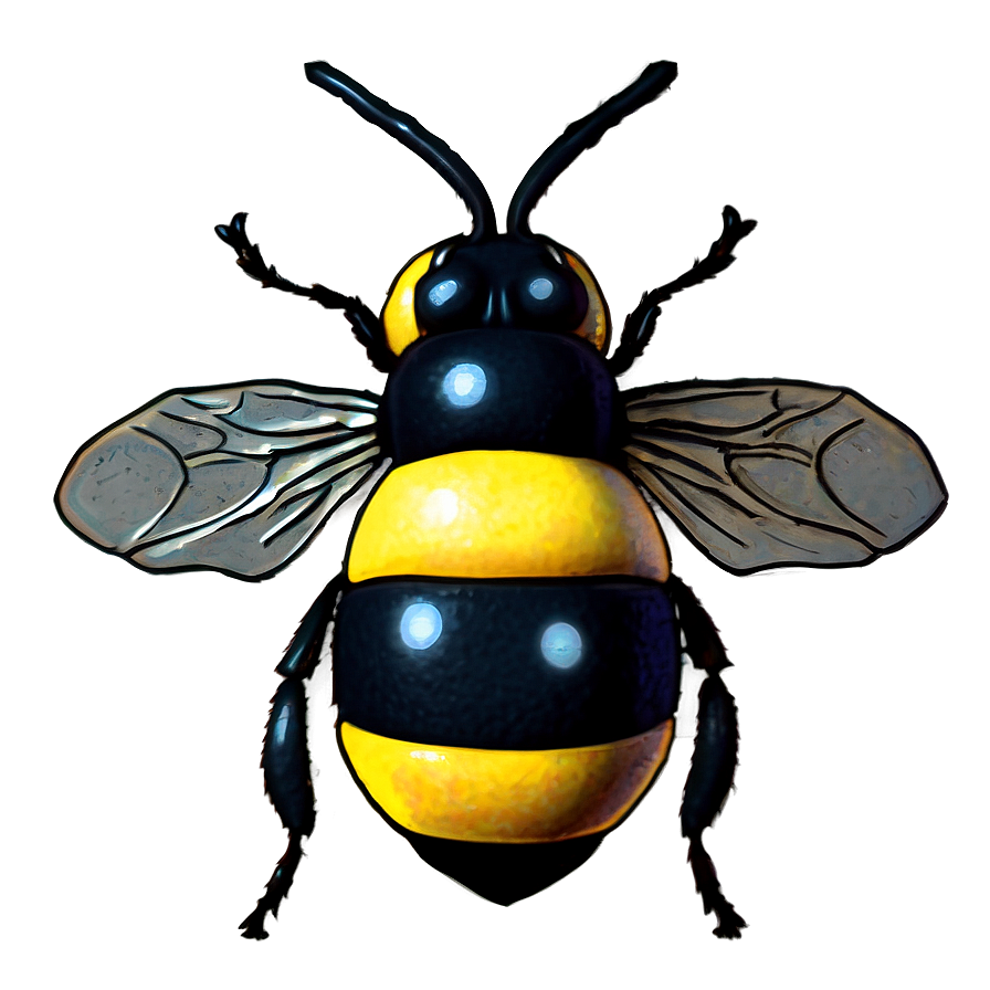 Soft Colored Bee Png 06252024