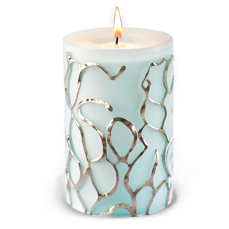 Soft Linen Candle Png 6