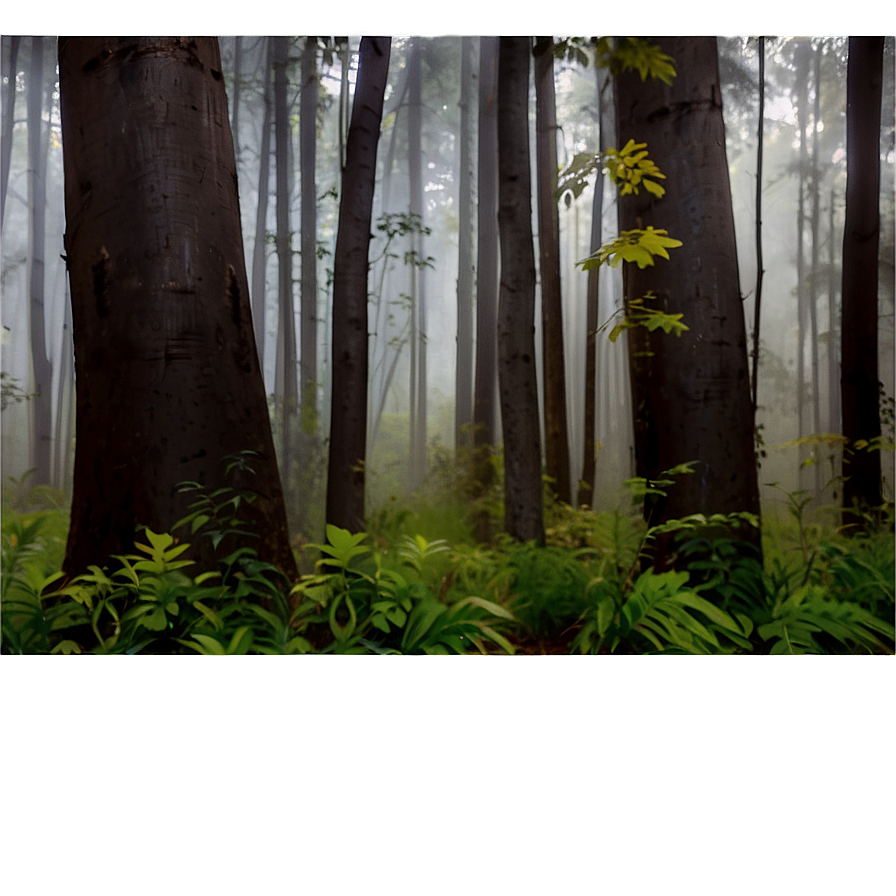 Soft Misty Forest Png 06252024