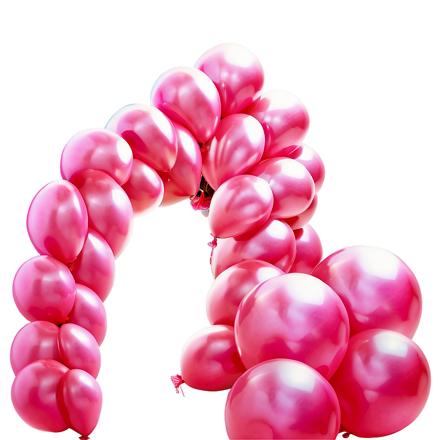 Soft Pink Balloons Arrangement Png 89