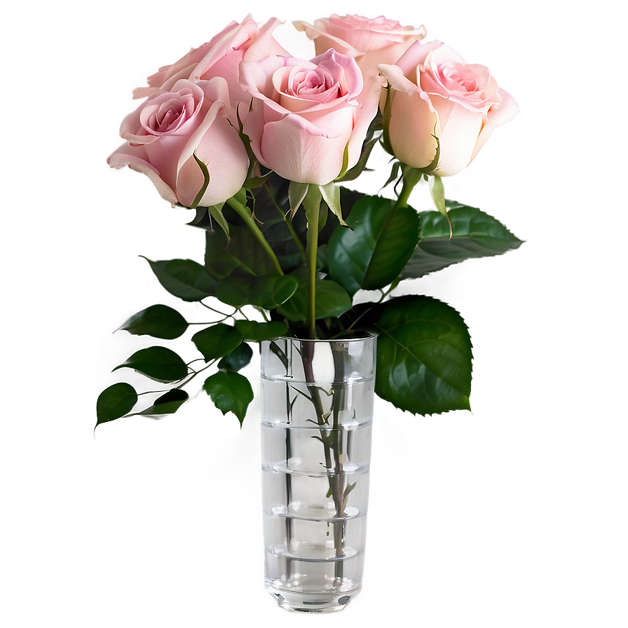 Soft Pink Roses Arrangement Png 69