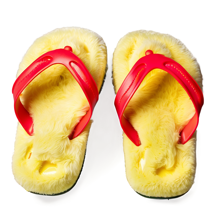 Soft Plush Flip Flop Png 22