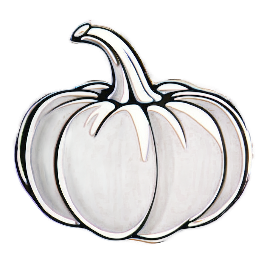 Soft Pumpkin Outline Rendering Png 06202024