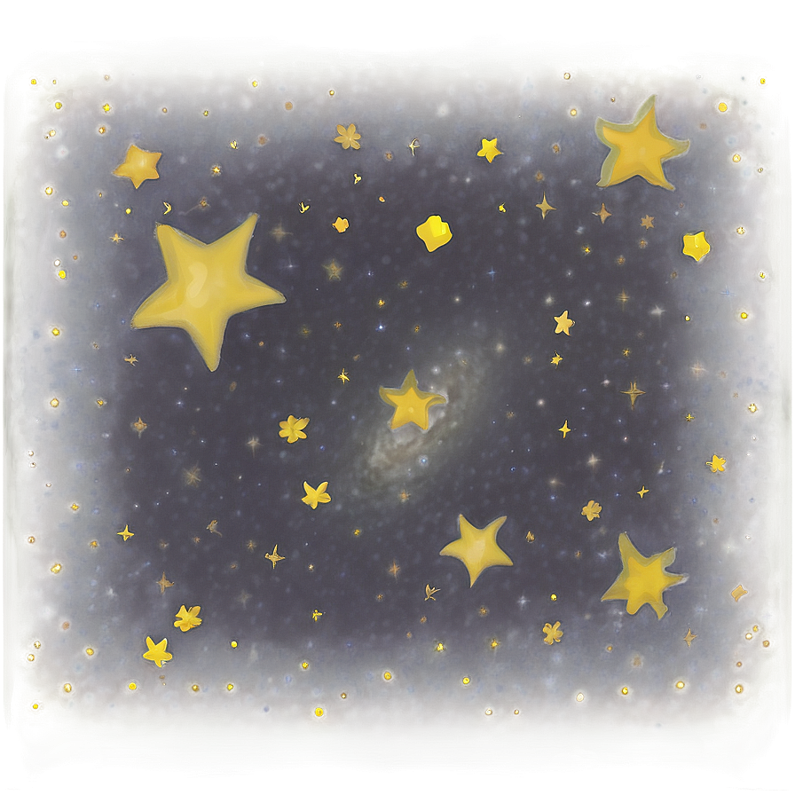 Soft Starry Night Png 3