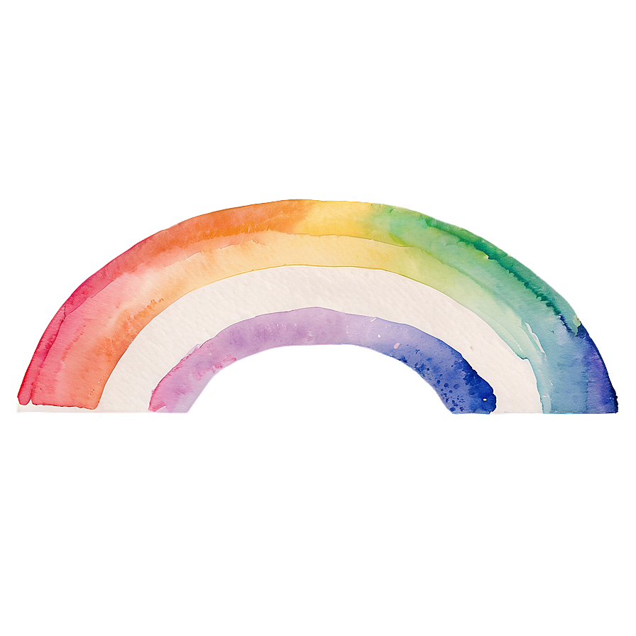 Soft Watercolor Rainbow Png 13