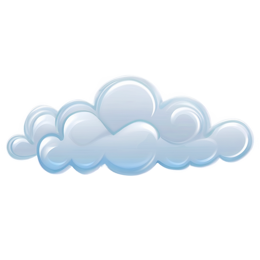 Soft White Cloud Design Png 60