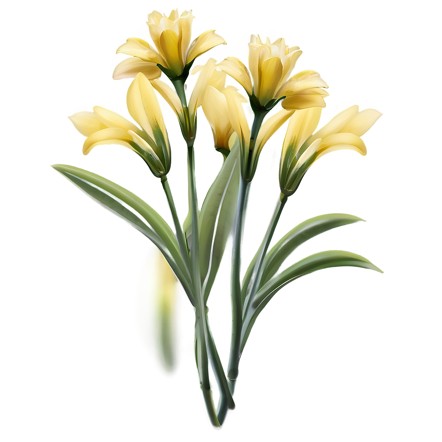 Soft Yellow Flowers Png 37