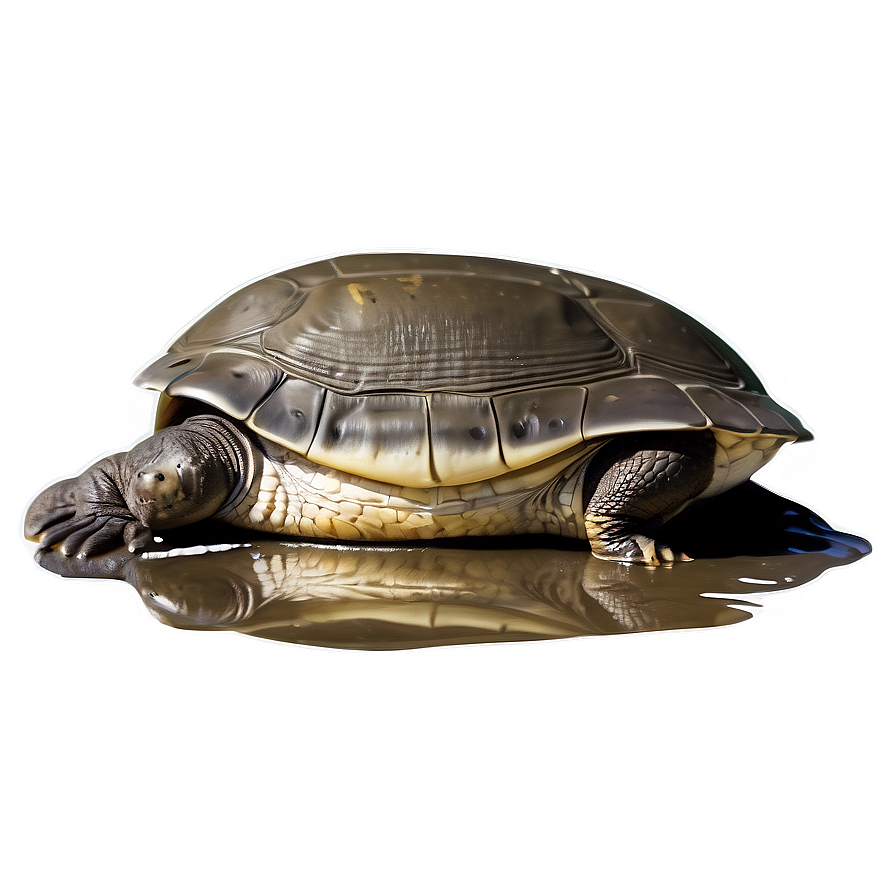 Softshell Turtle In Mud Png Ppe