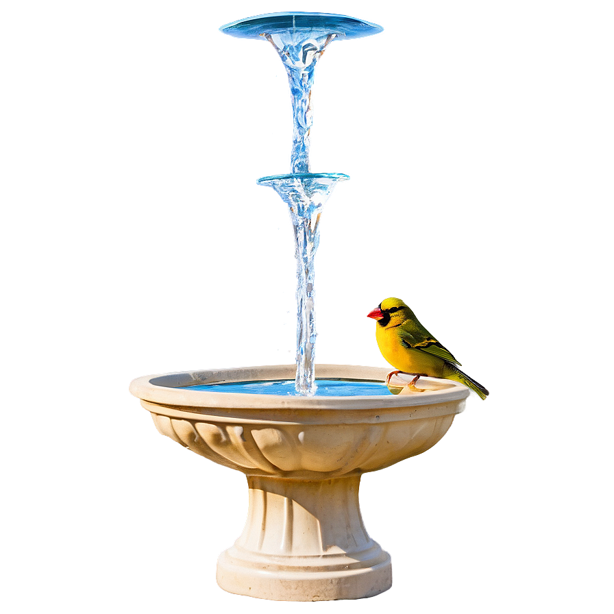 Solar Birdbath Fountain Png 06122024