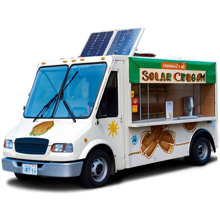 Solar-powered Ice Cream Truck Png 06122024