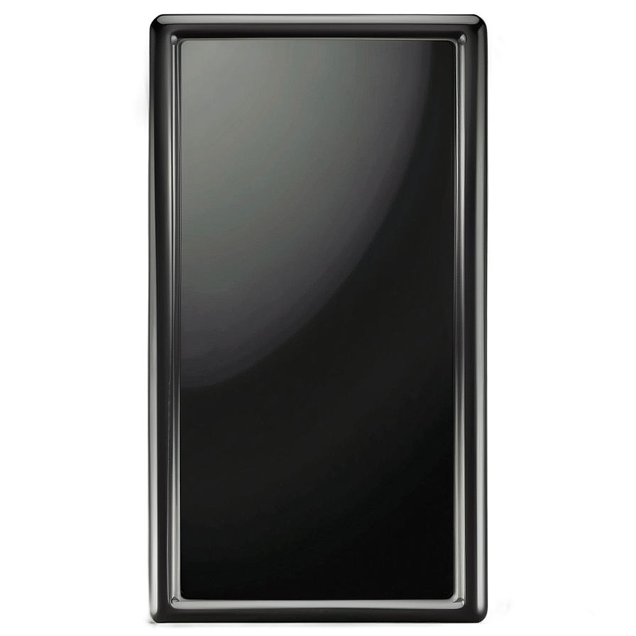 Solid Black Rectangle Design Png 37